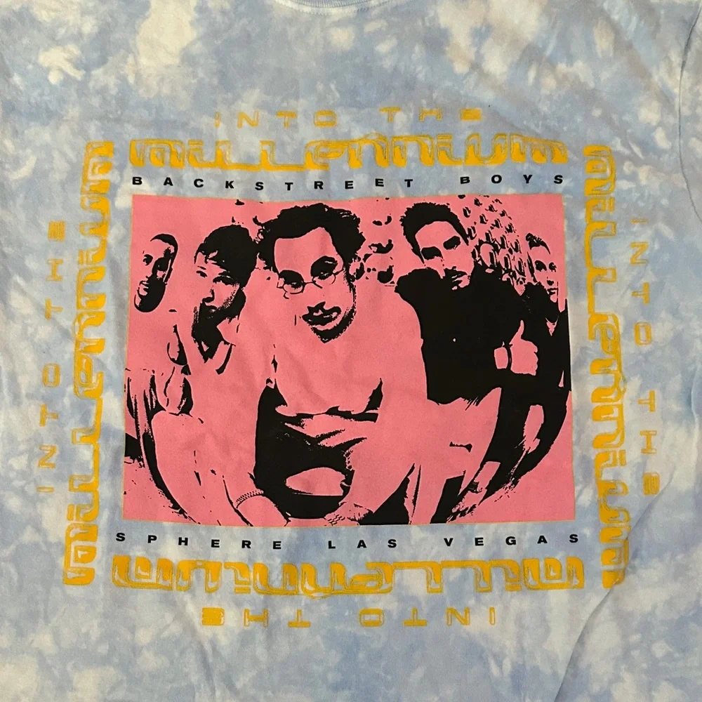NEW Backstreet Boy’s Tie Dyed T-Shirt from Into the Millennium Sphere Winter L - Picture 3 of 14